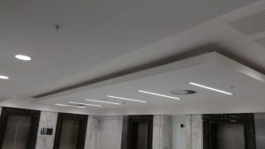 lift lobby Bulkhead at Anglo America bulkhead, ceiling and partiton specialist